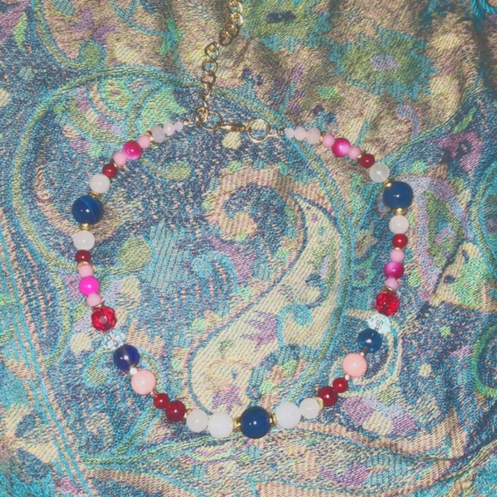 Sailor Moon inspired necklace (semi precious stone)